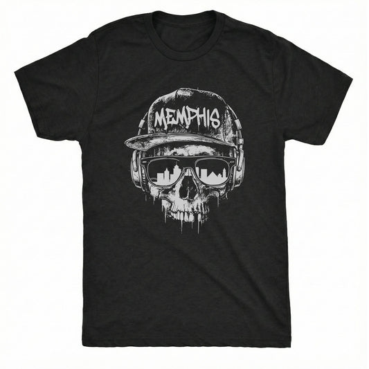 Memphis Smile Tee Black Mockup