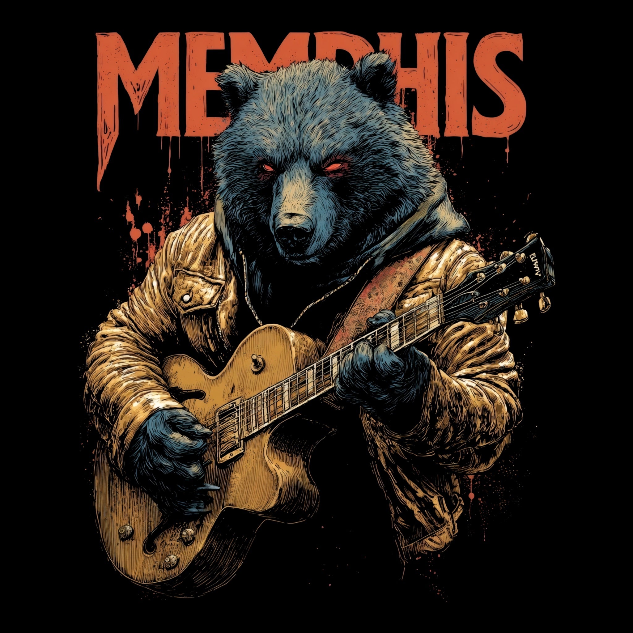 Memphis Spirit T-Shirt Design