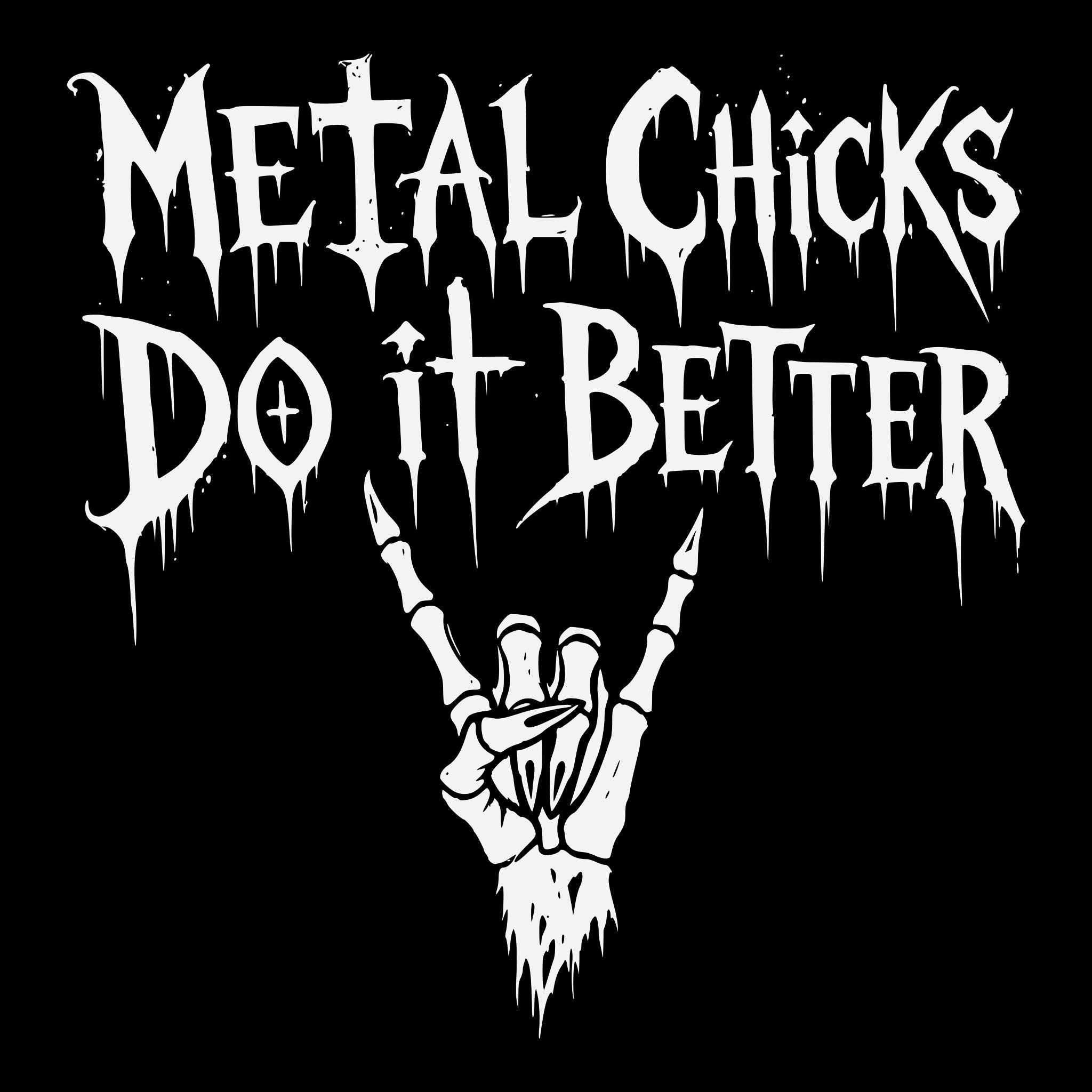 Metal Chicks Tee Black Design