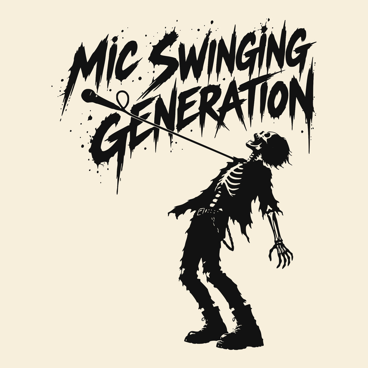 Mic Swinging Tee Natural Design
