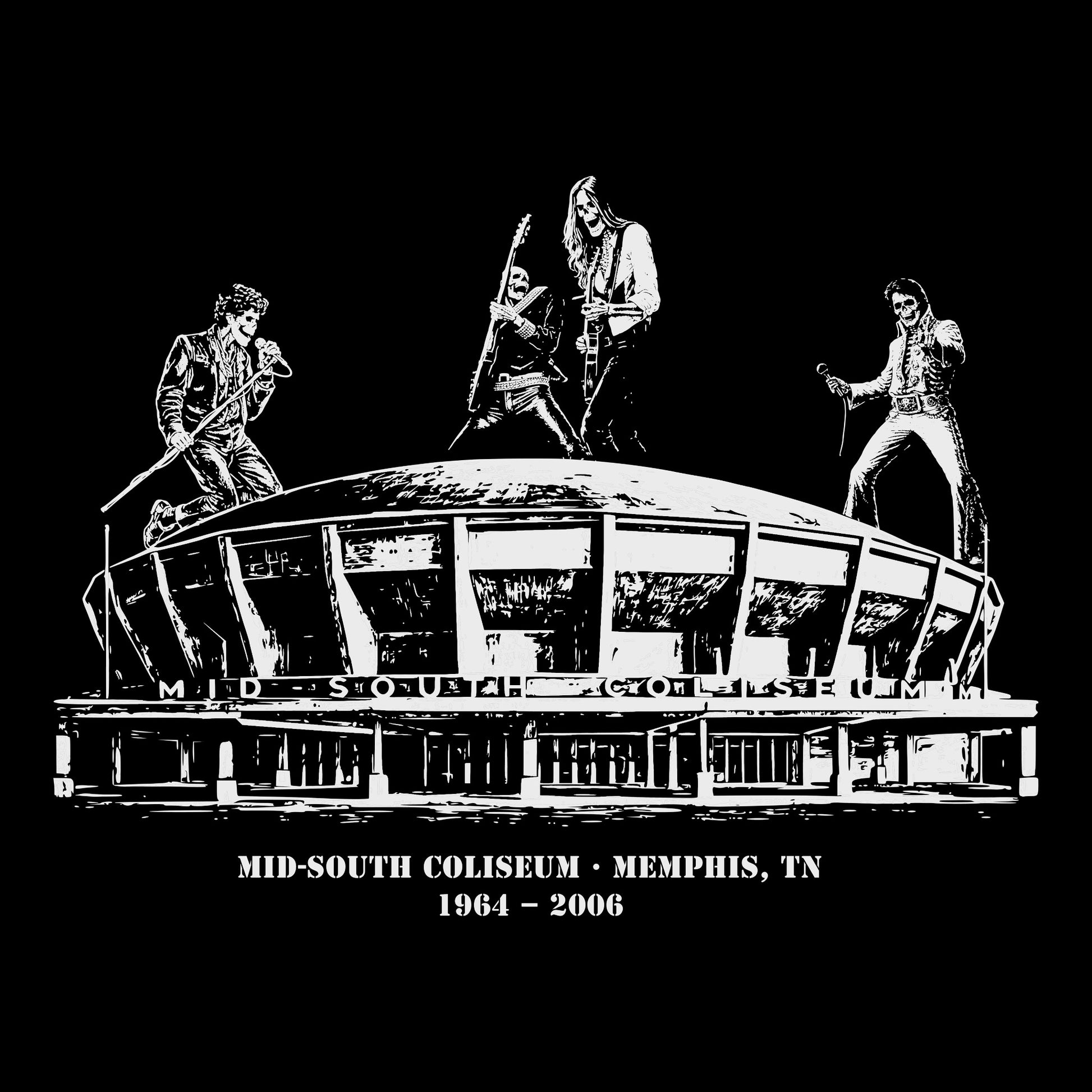 Mid-South Tee Black Design