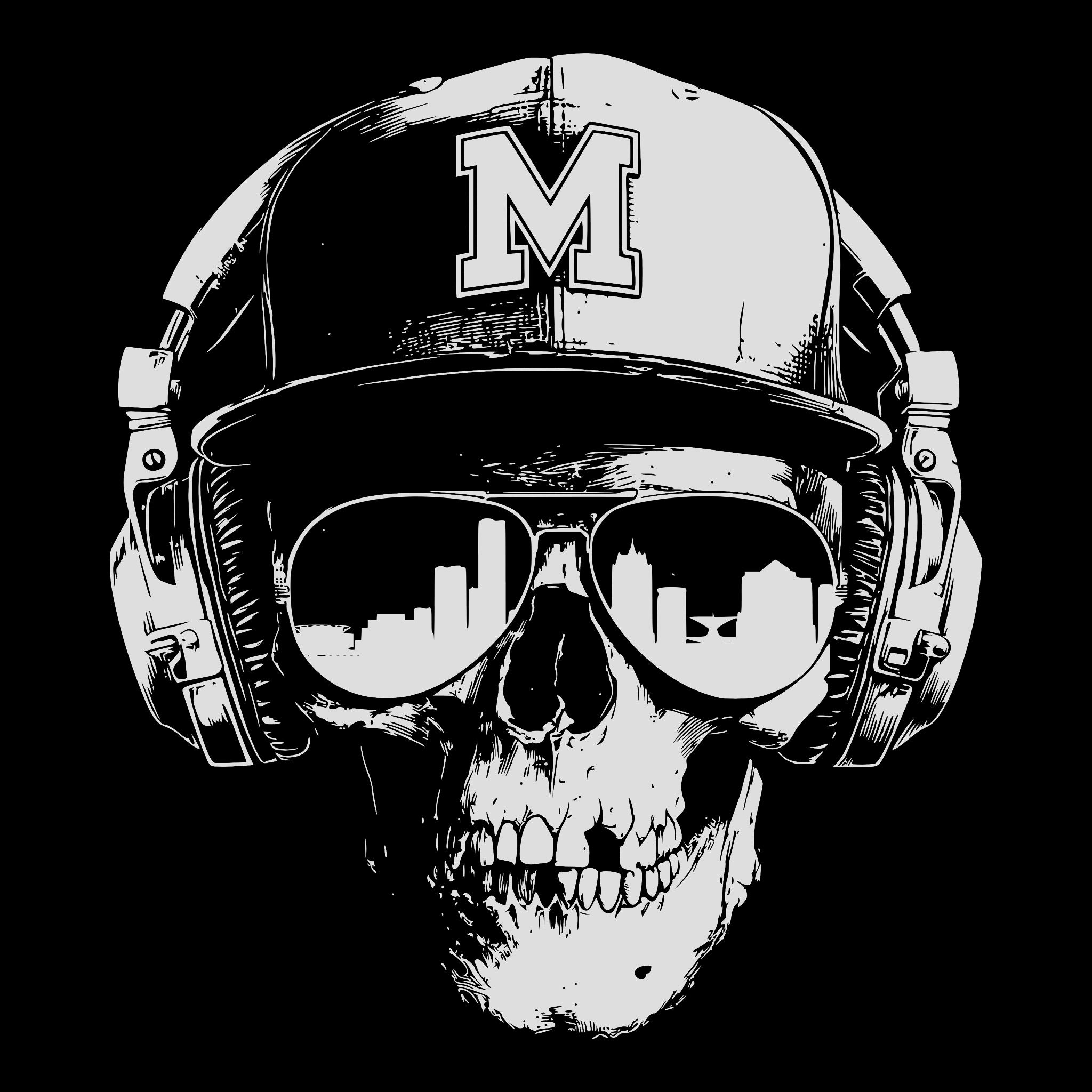 Mil Smile Tee Black Design