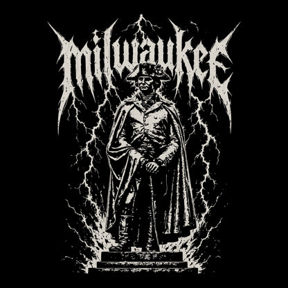 Mil Statue Tee Black Design