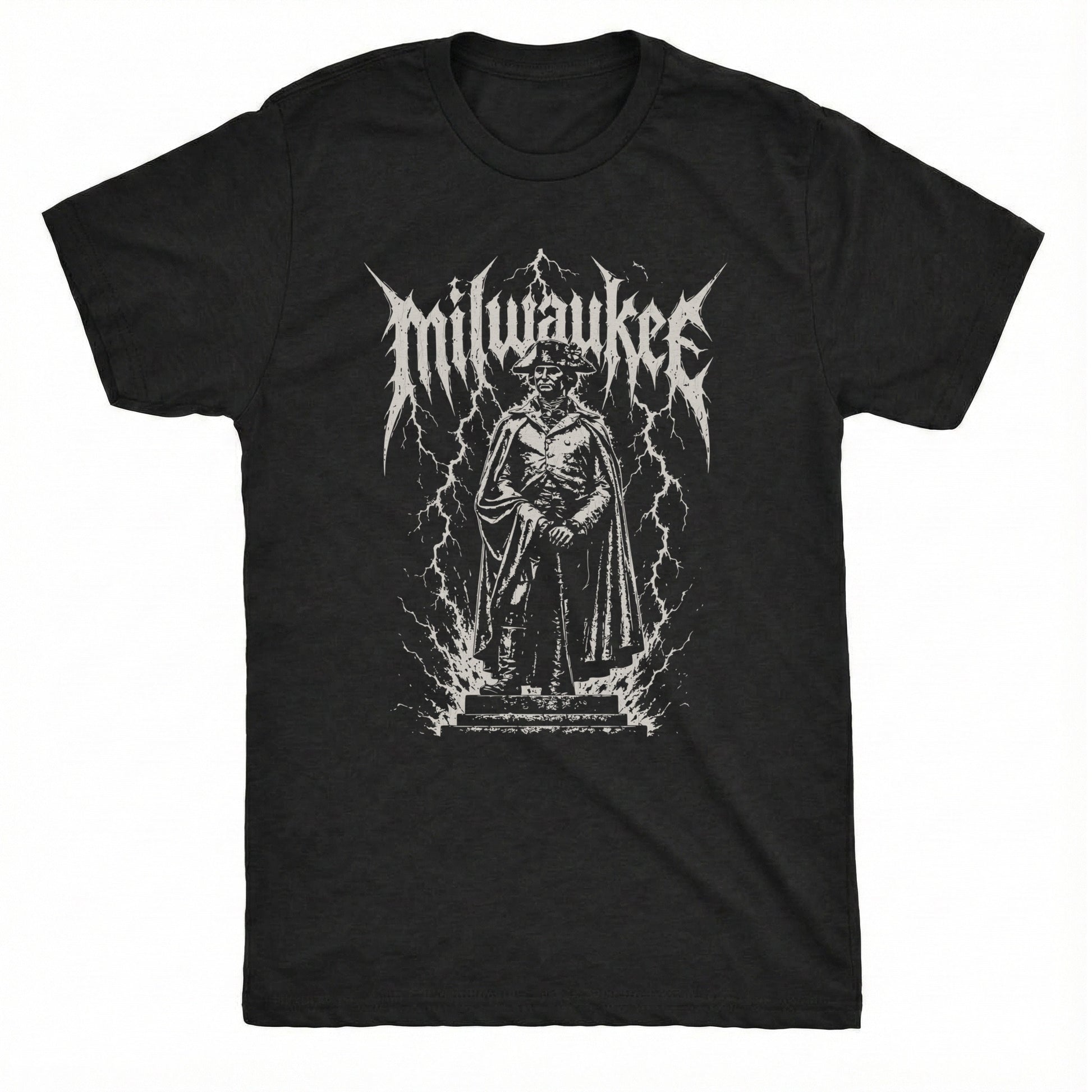 Mil Statue Tee Black Mockup