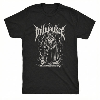 Mil Statue Tee Black Mockup
