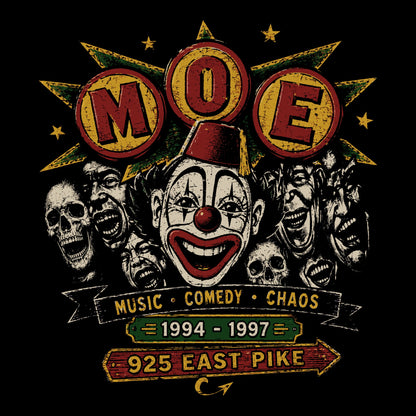 Mo'Roc'N Cafe Tee Black Design