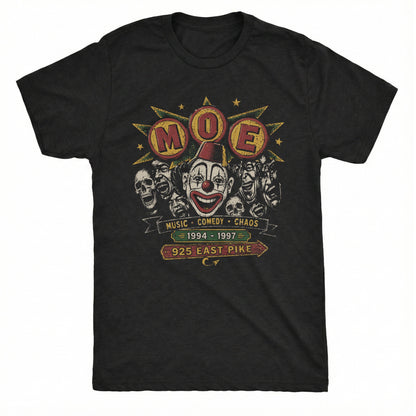 Mo'Roc'N Cafe Tee Black Mockup