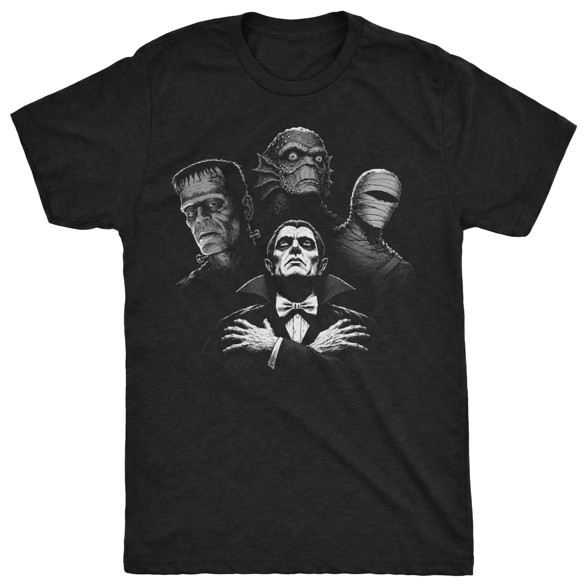 Monster Rhapsody Tee Black Mockup