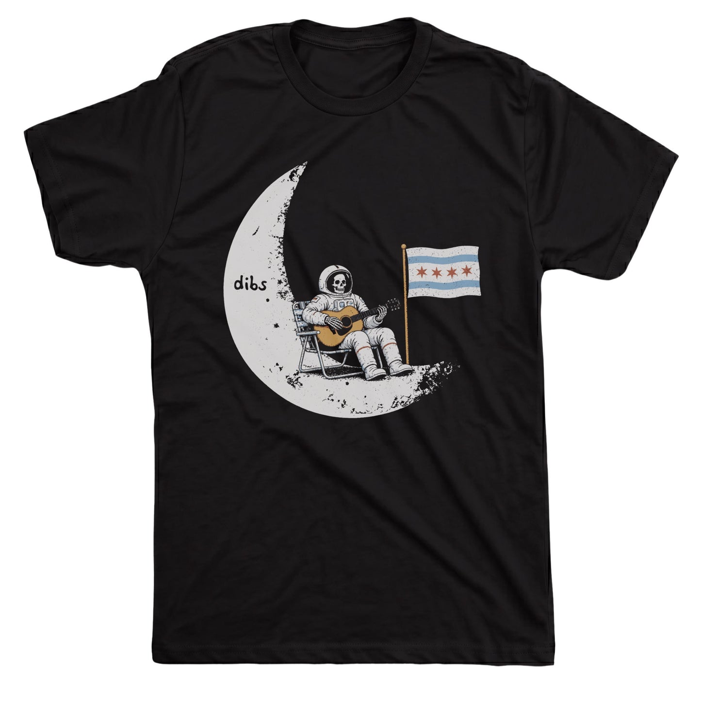 Moon Dibs Tee Black Mockup