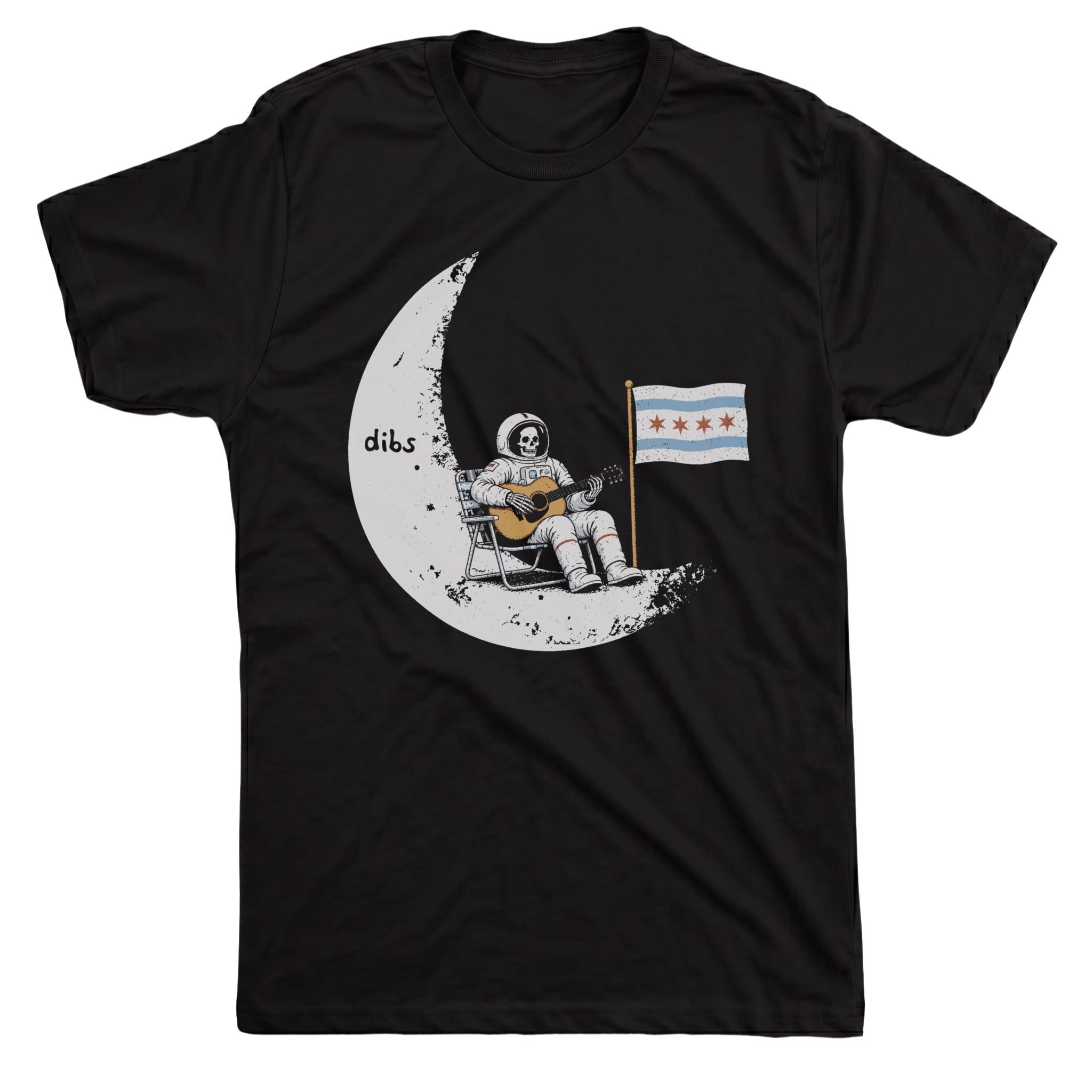 Moon Dibs Tee Black Mockup