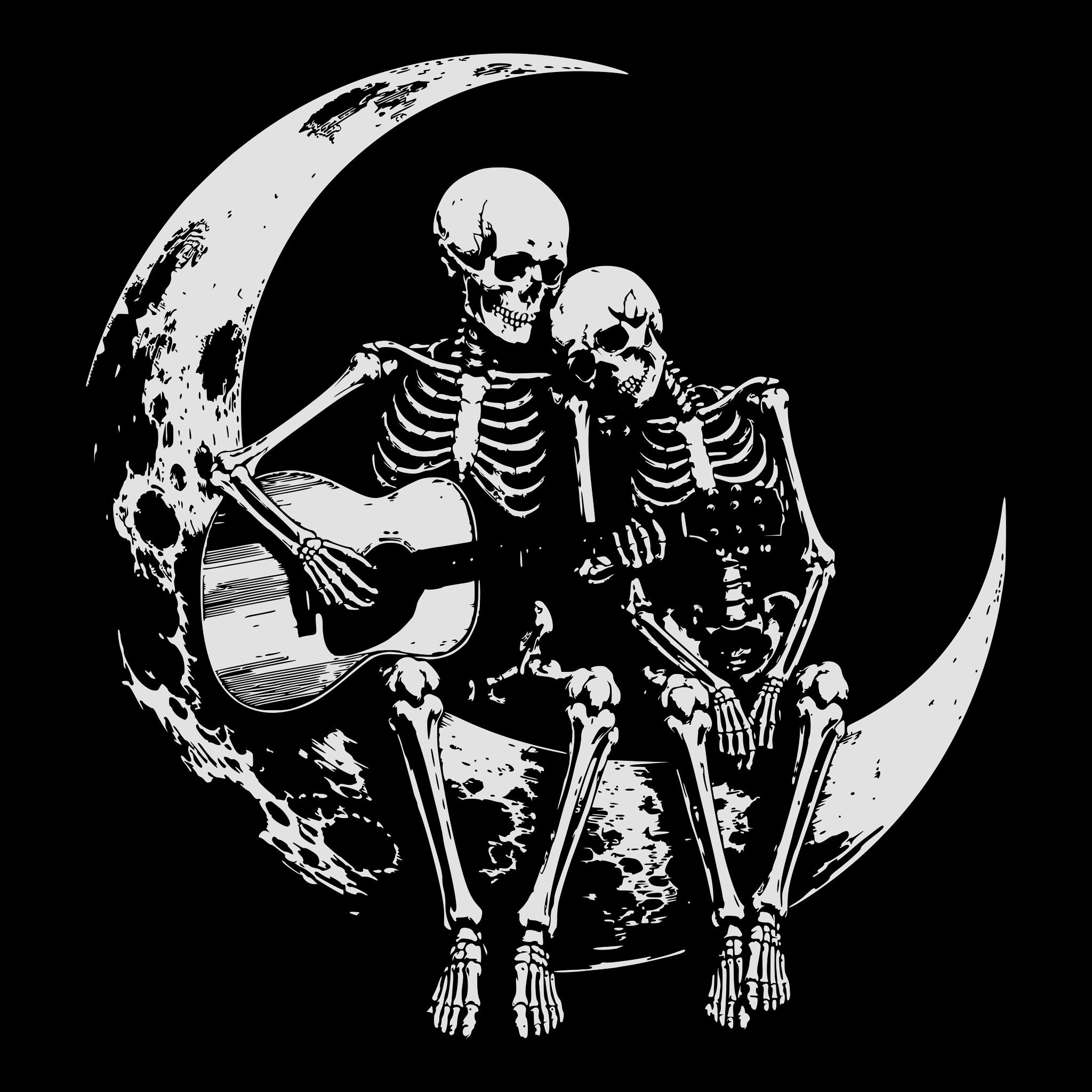 Moonlit Tee Black Design