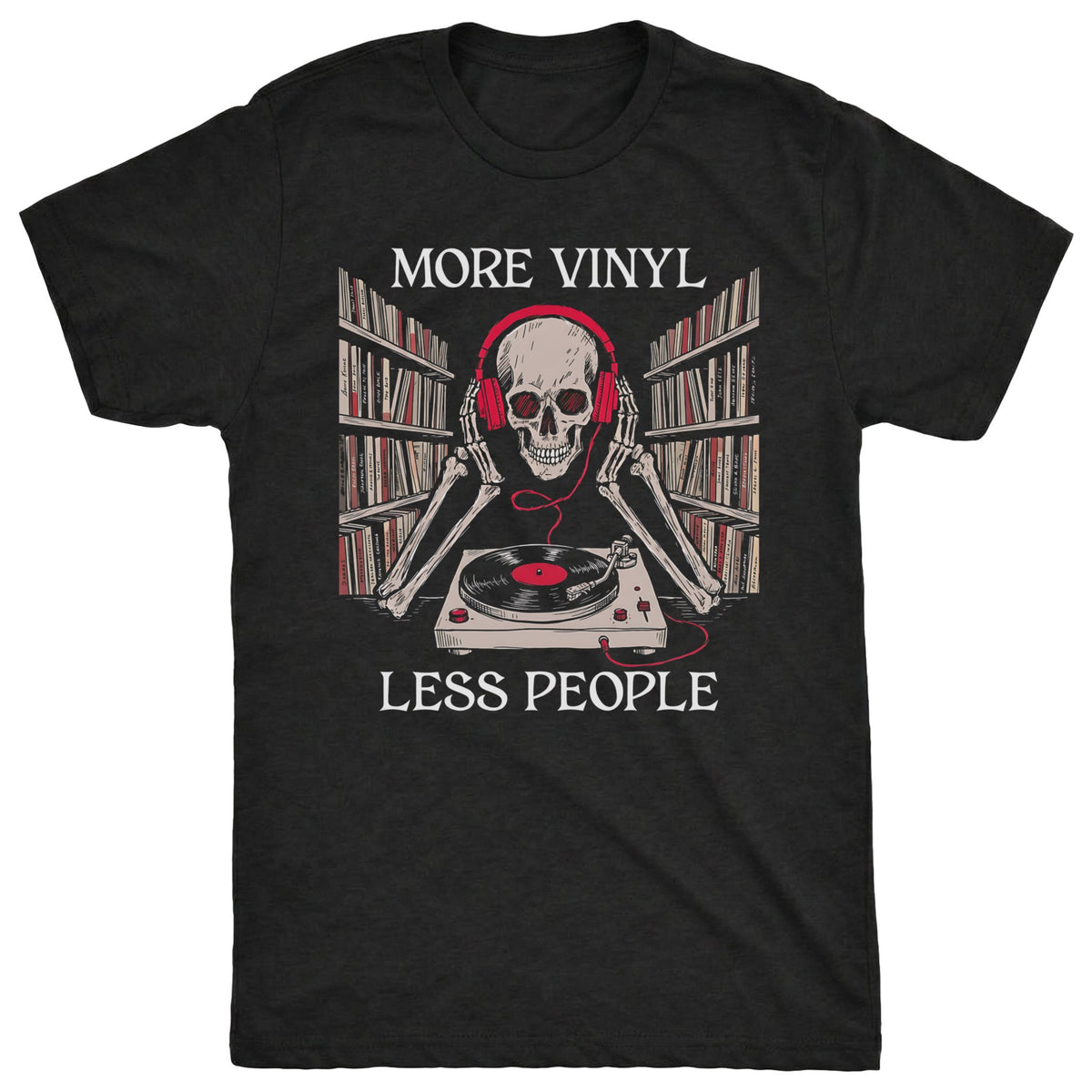 More Vinyl Tee Black Mockup