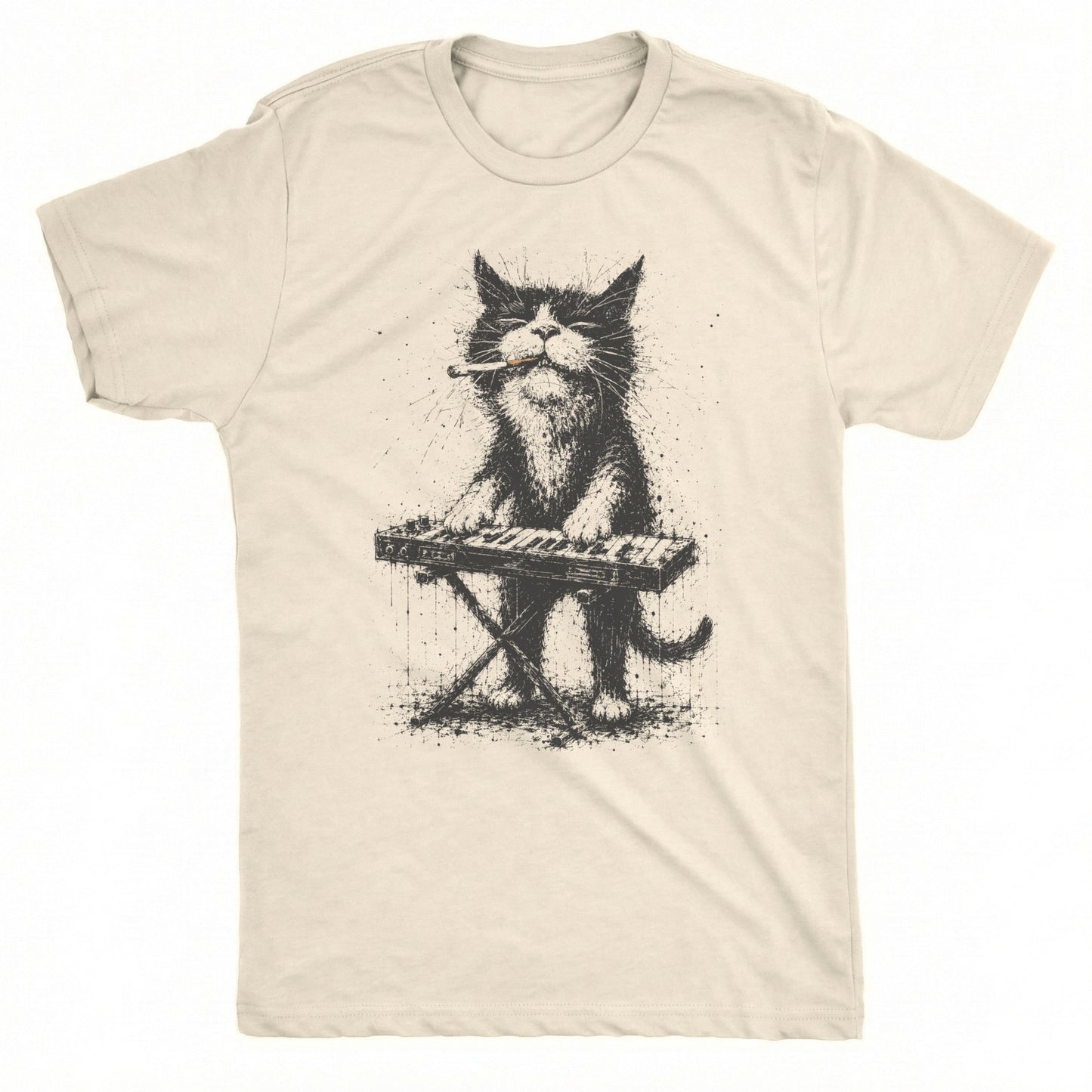 Mr. Paws Tee Natural Mockup