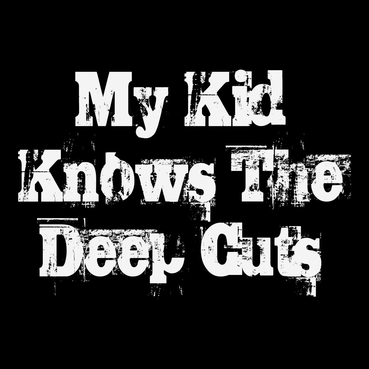 My Kid Tee Black Design