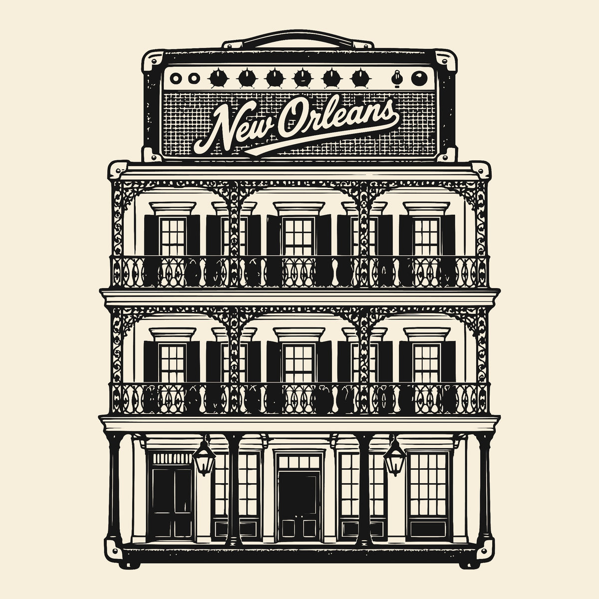 NOLA Amp Tee Natural Design