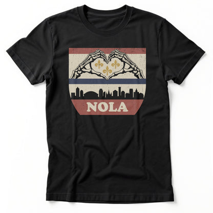 NOLA Heart Tee | Comfort Colors® 1717 Black