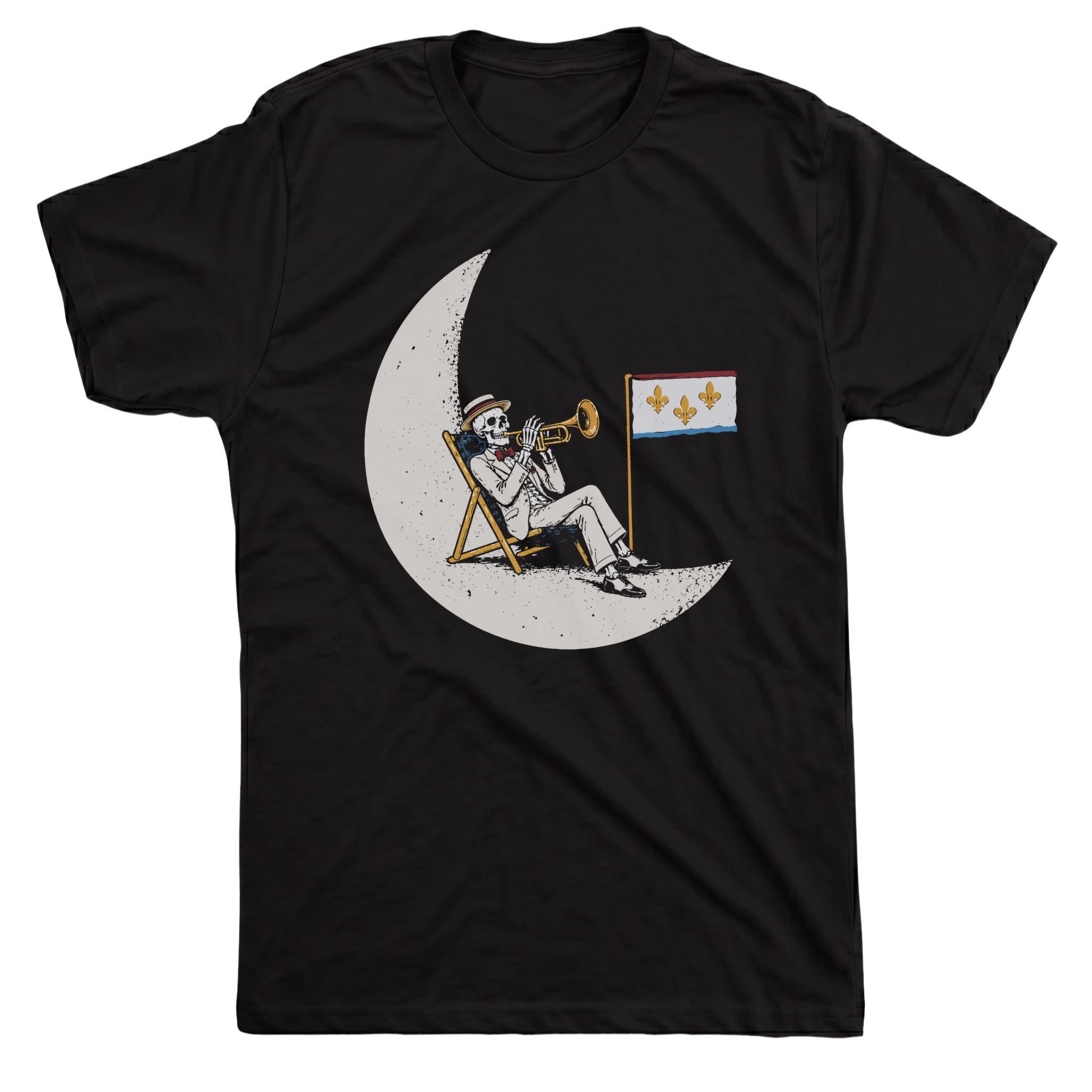 NOLA Moon Tee Black Mockup