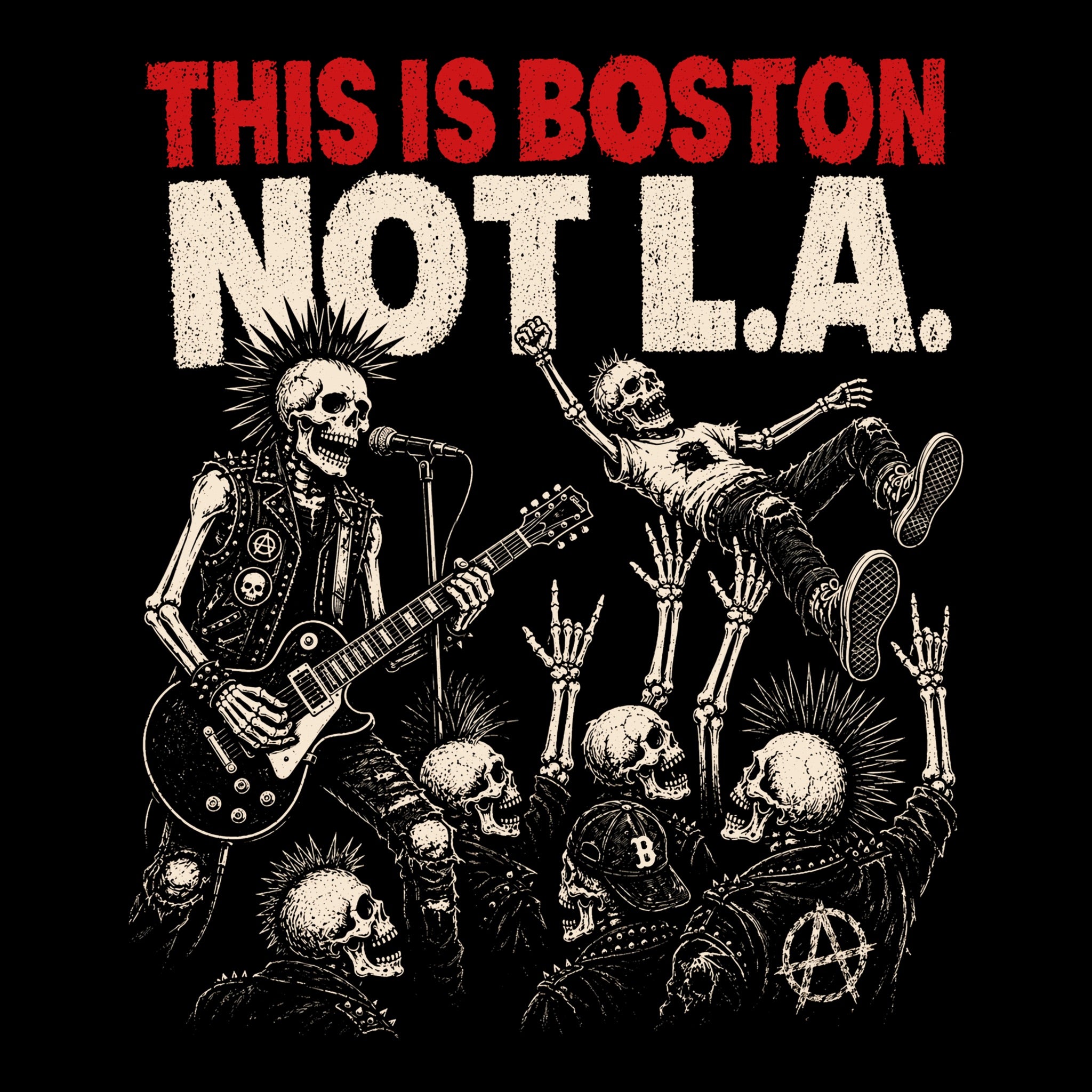 NOT L.A. Tee Black Design