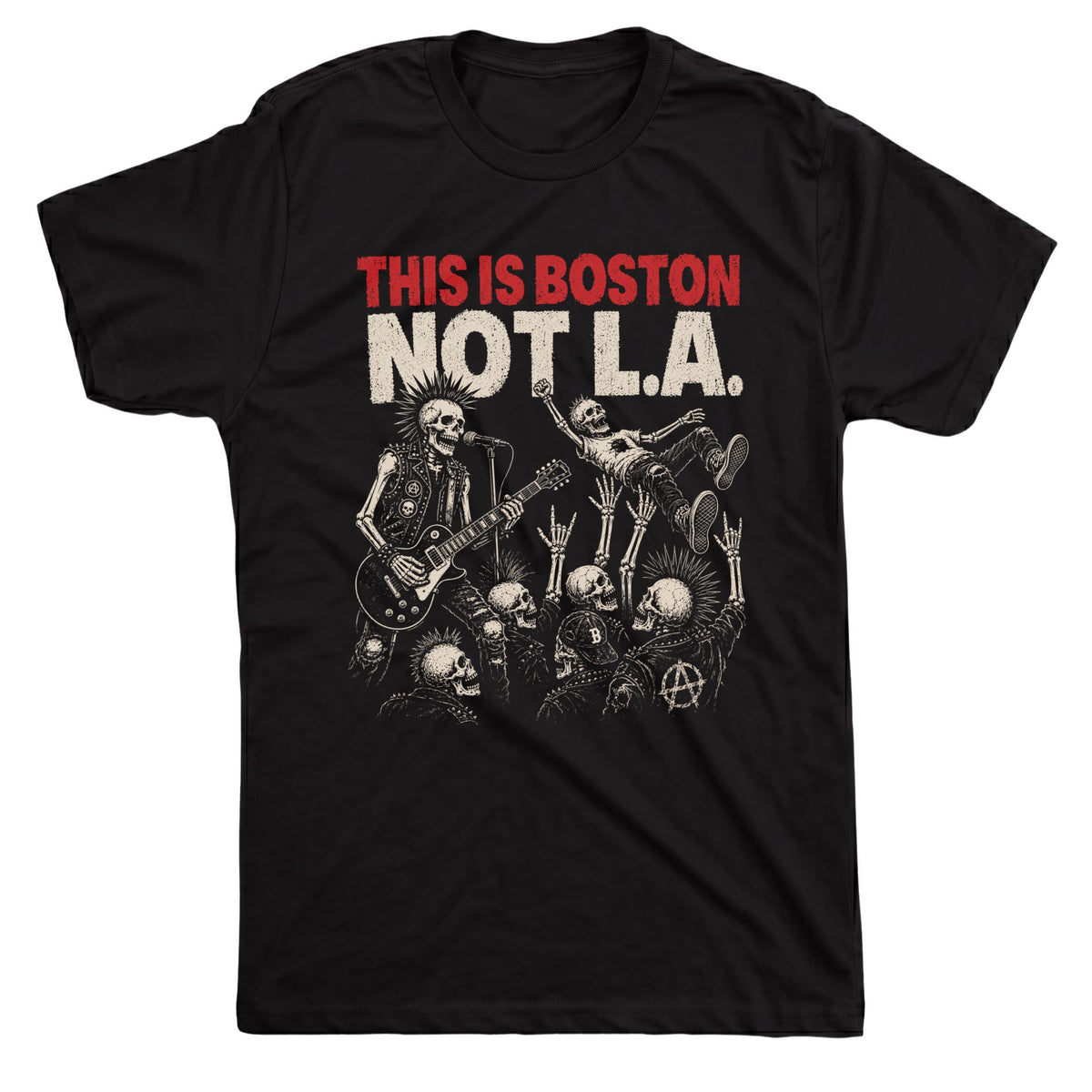 NOT L.A. Tee Black Mockup