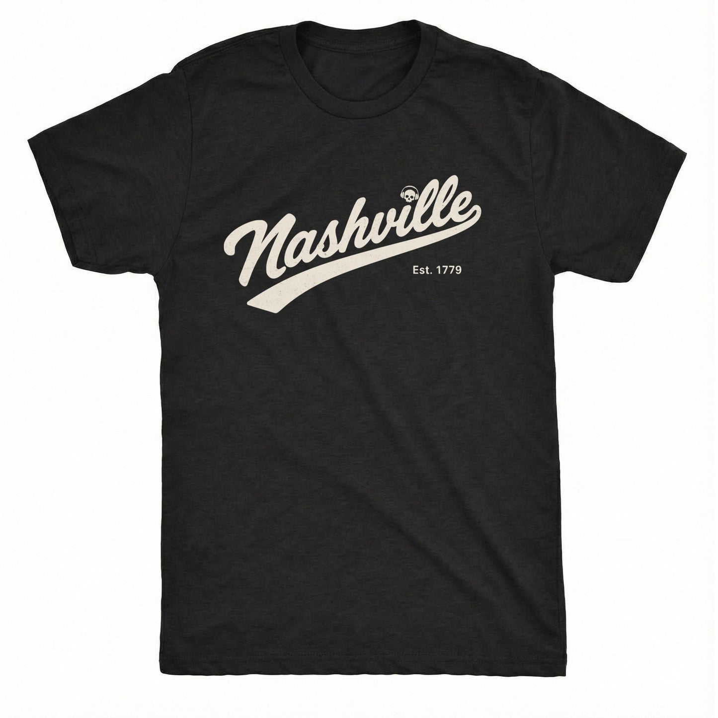 Nashville - Est. 1779 Tee Black Mockup