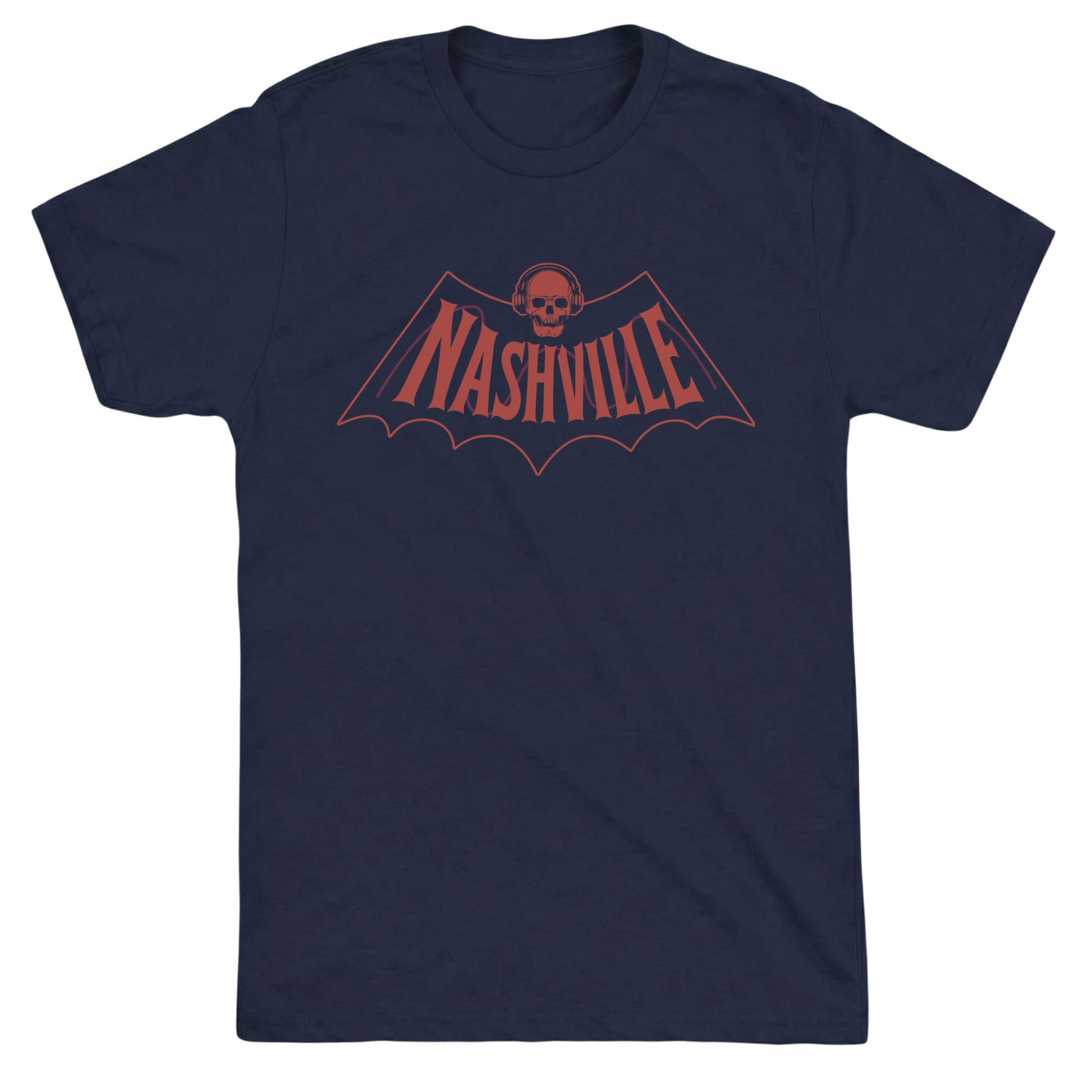 Nashville Bat Tee Navy Mockup