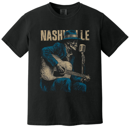 Nashville Blues Tee | Comfort Colors® 1717 Black