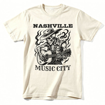 Nashville Music City T-Shirt | Class Tee Natural