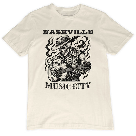 Nashville Music City T-Shirt | Class Tee Natural