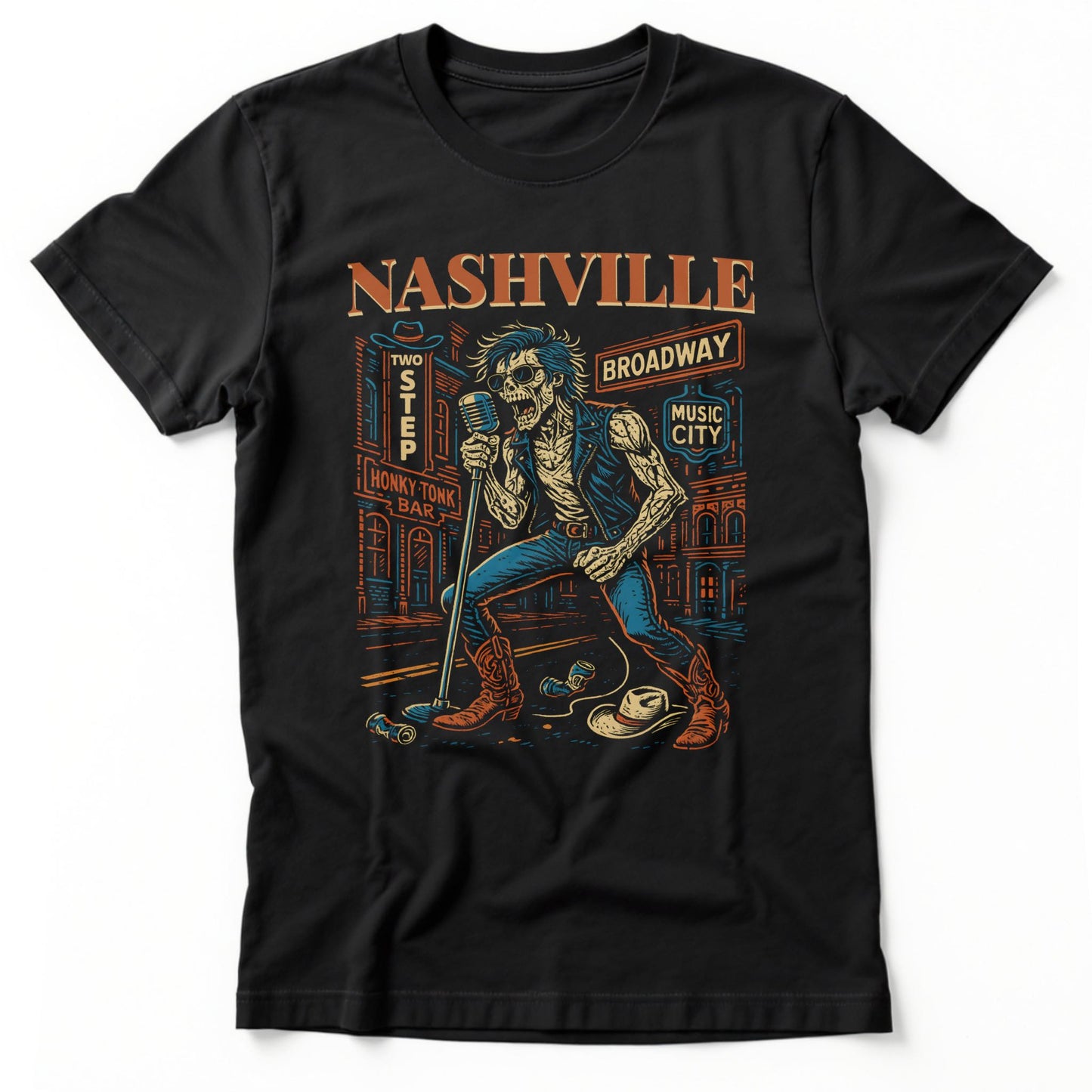Nashville Rocker T-shirt | Class Tee Black