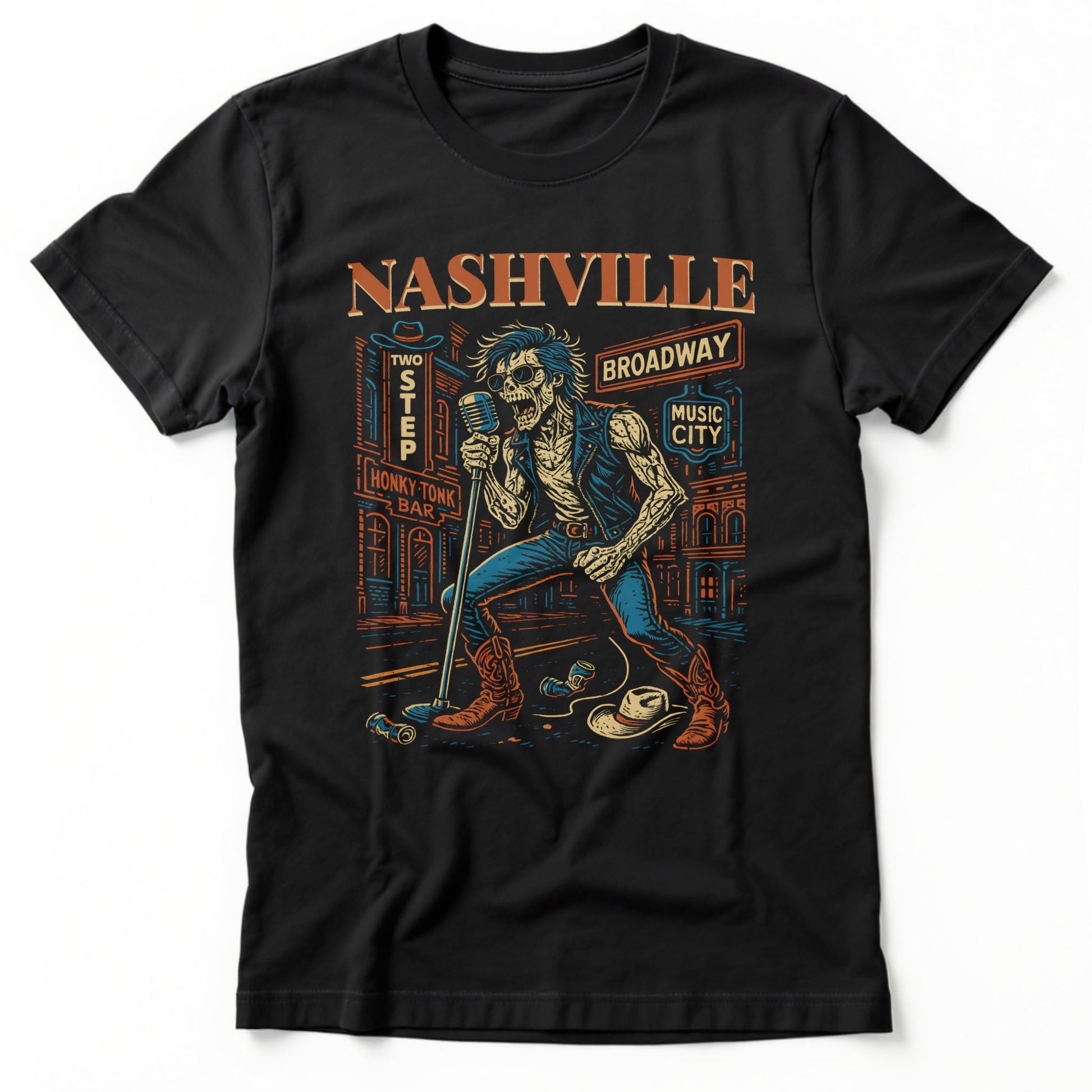 Nashville Rocker T-shirt | Class Tee Black