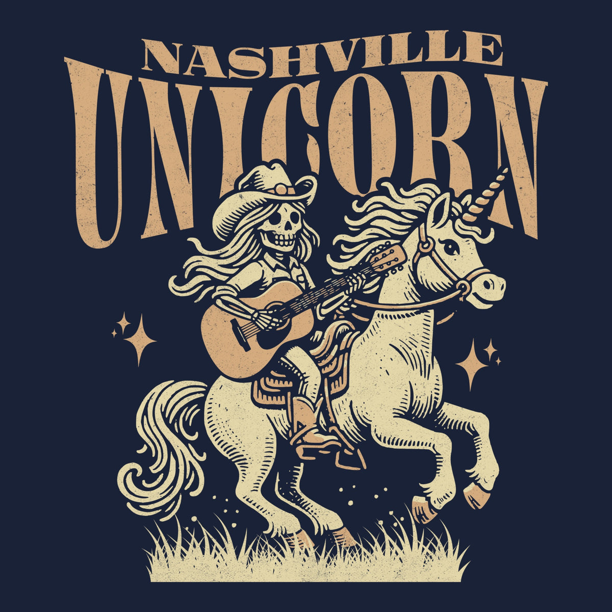 Nashville Unicorn Design Navy
