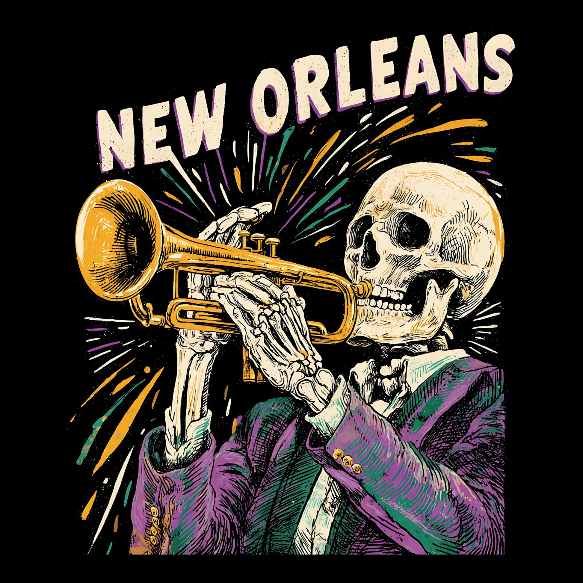 New Orleans Vibes T-Shirt Design