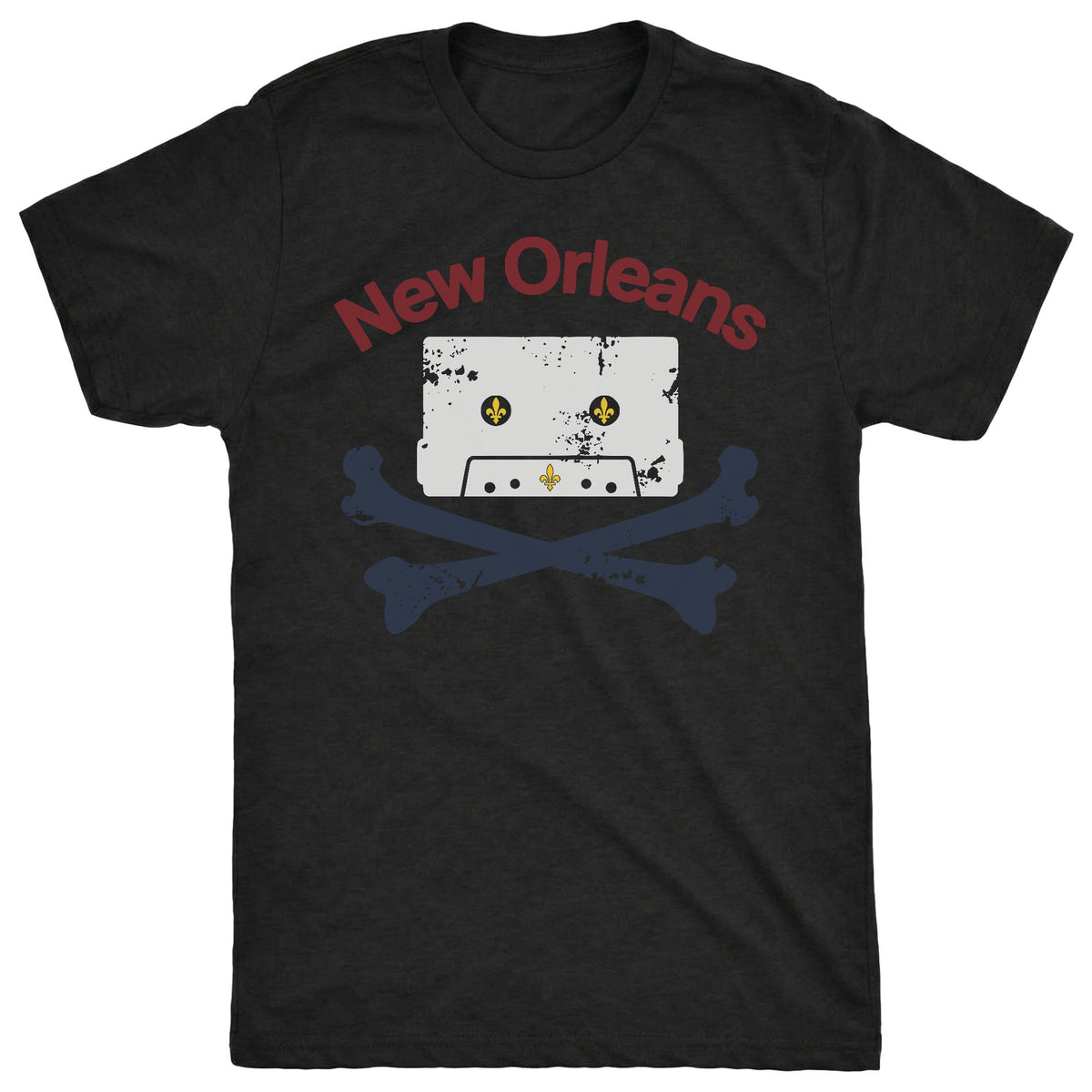 Nola Cassette Tee Black Mockup