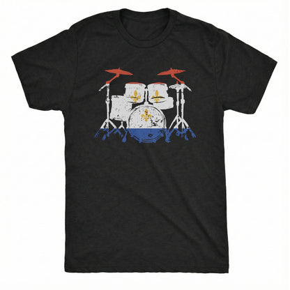 Nola Drumset Tee | Classic Tee Black
