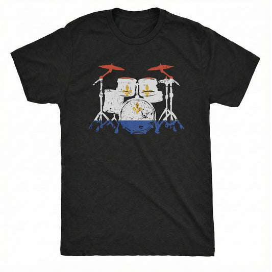 Nola Drumset Tee | Classic Tee Black