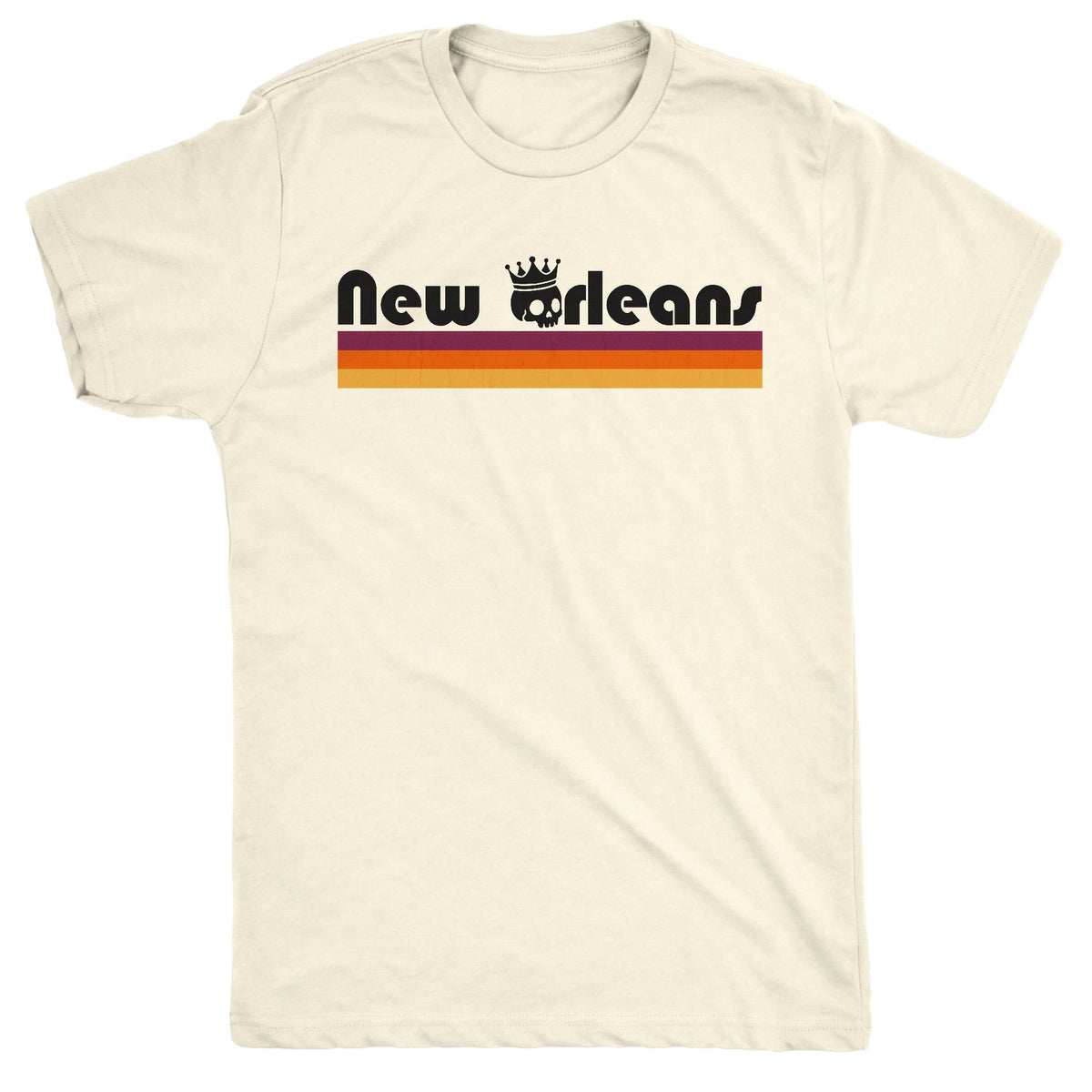 Nola Stripes Tee Natural Mockup