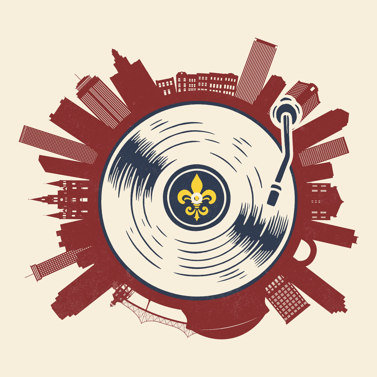 Nola on Spin Tee Natural Design