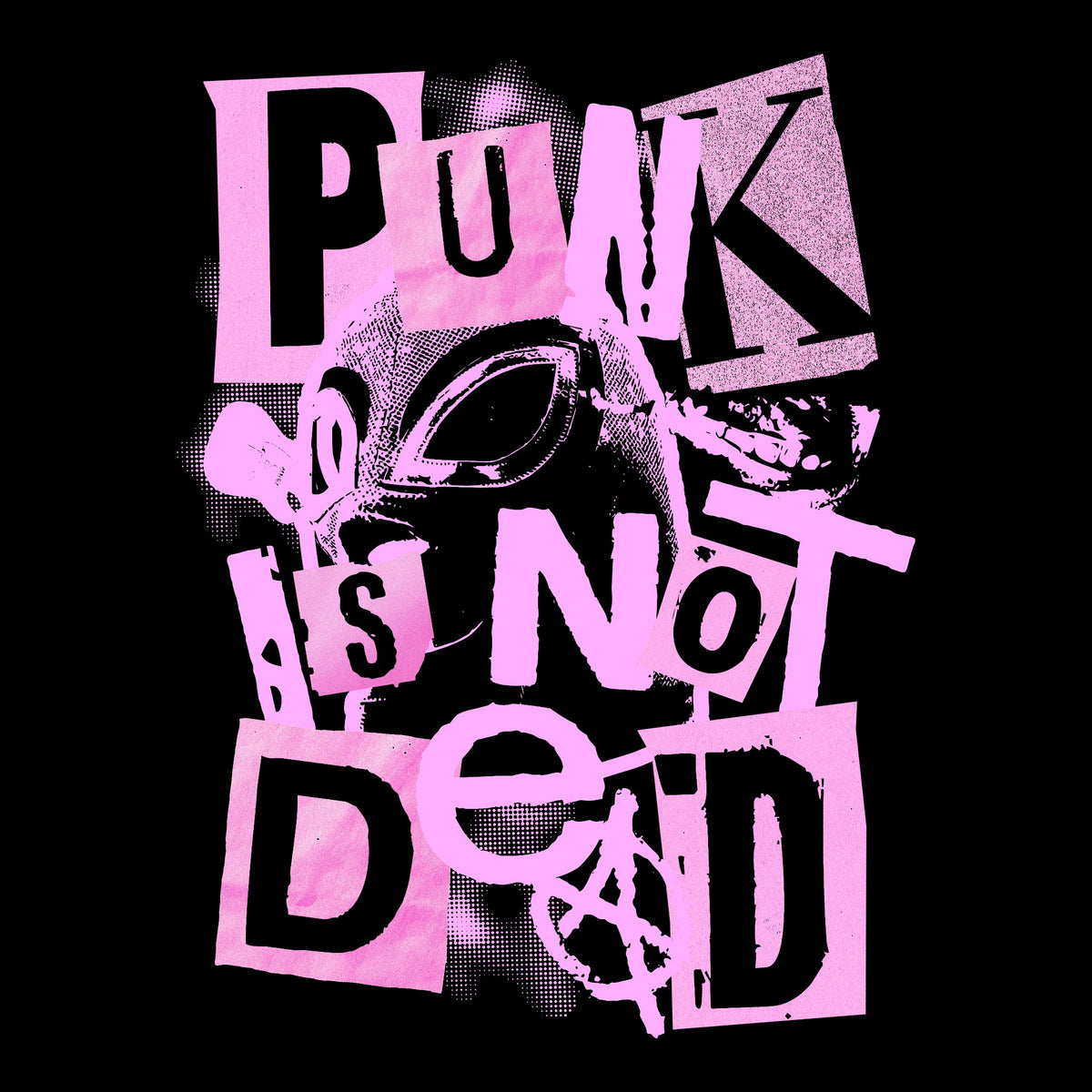 Not Dead Tee Black Design