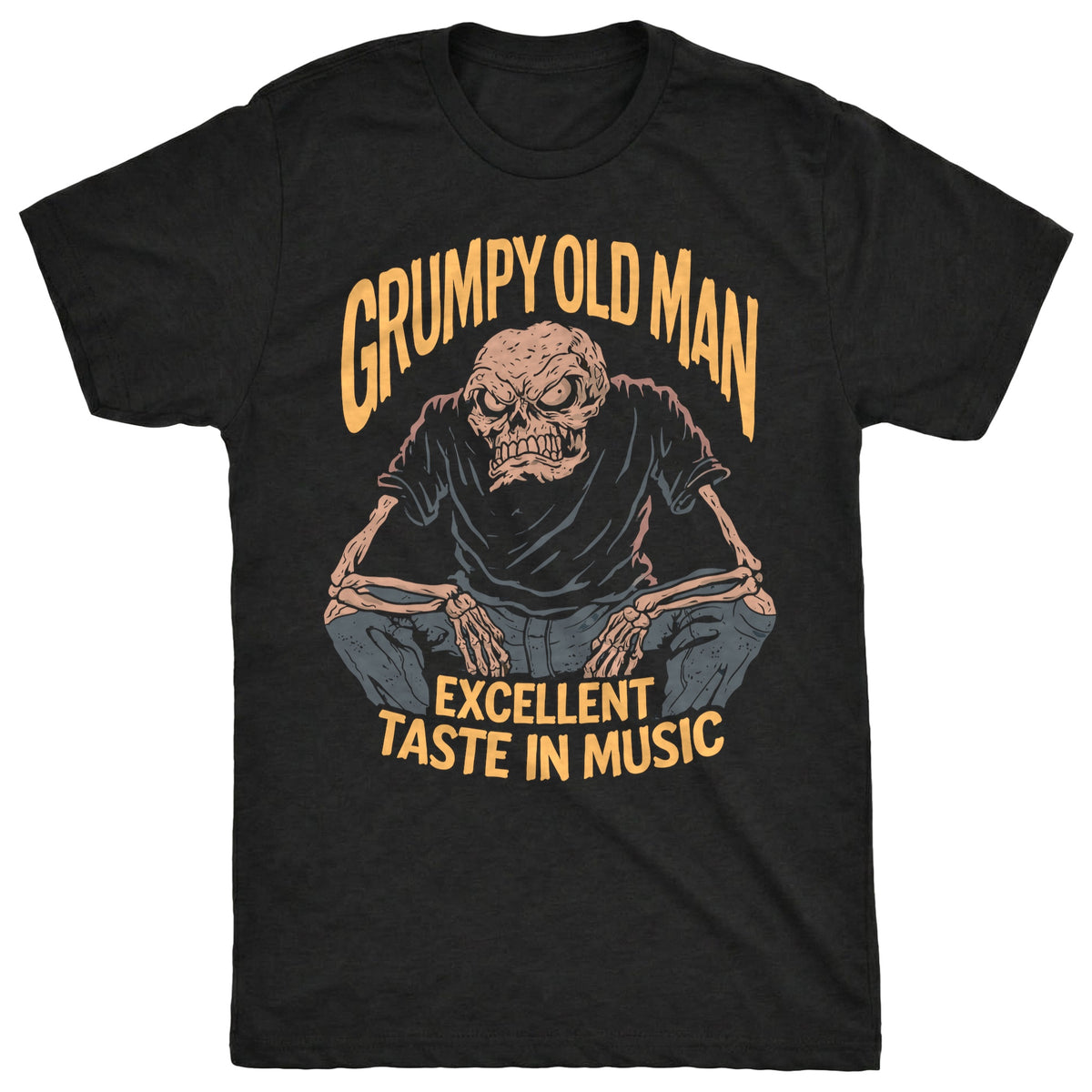 Old Man Tee Black Mockup