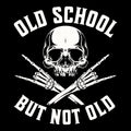 Old School Tee Black Design