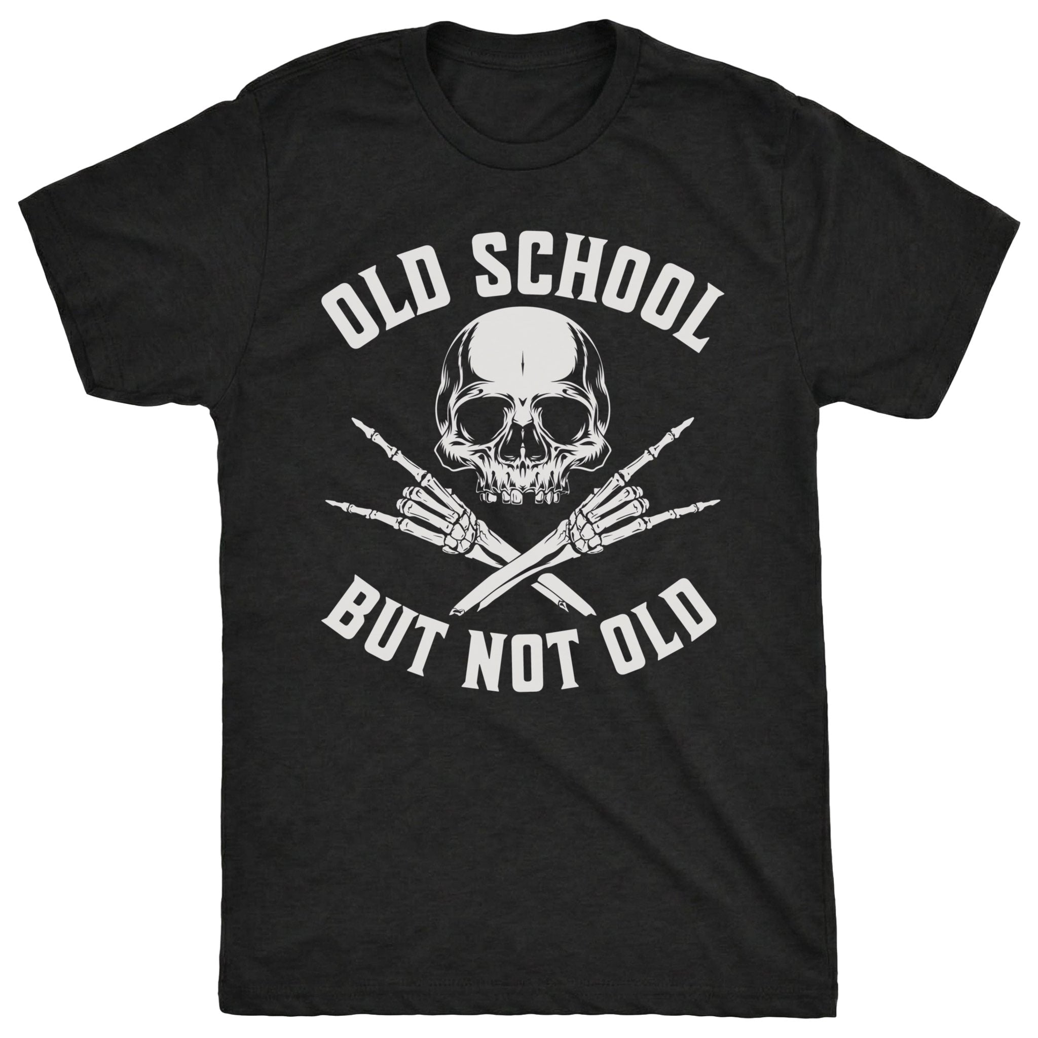 Old School Tee Black Mockup