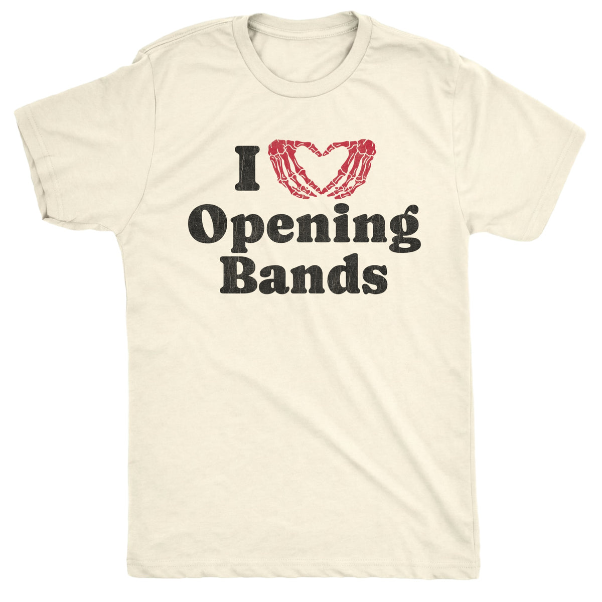 Opening Bands Tee Natural Mockup