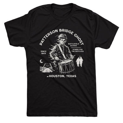 Patterson Ghost Tee Black Mockup