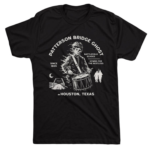 Patterson Ghost Tee Black Mockup