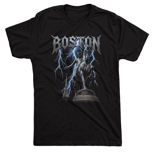 Paul Revere Tee Black Mockup