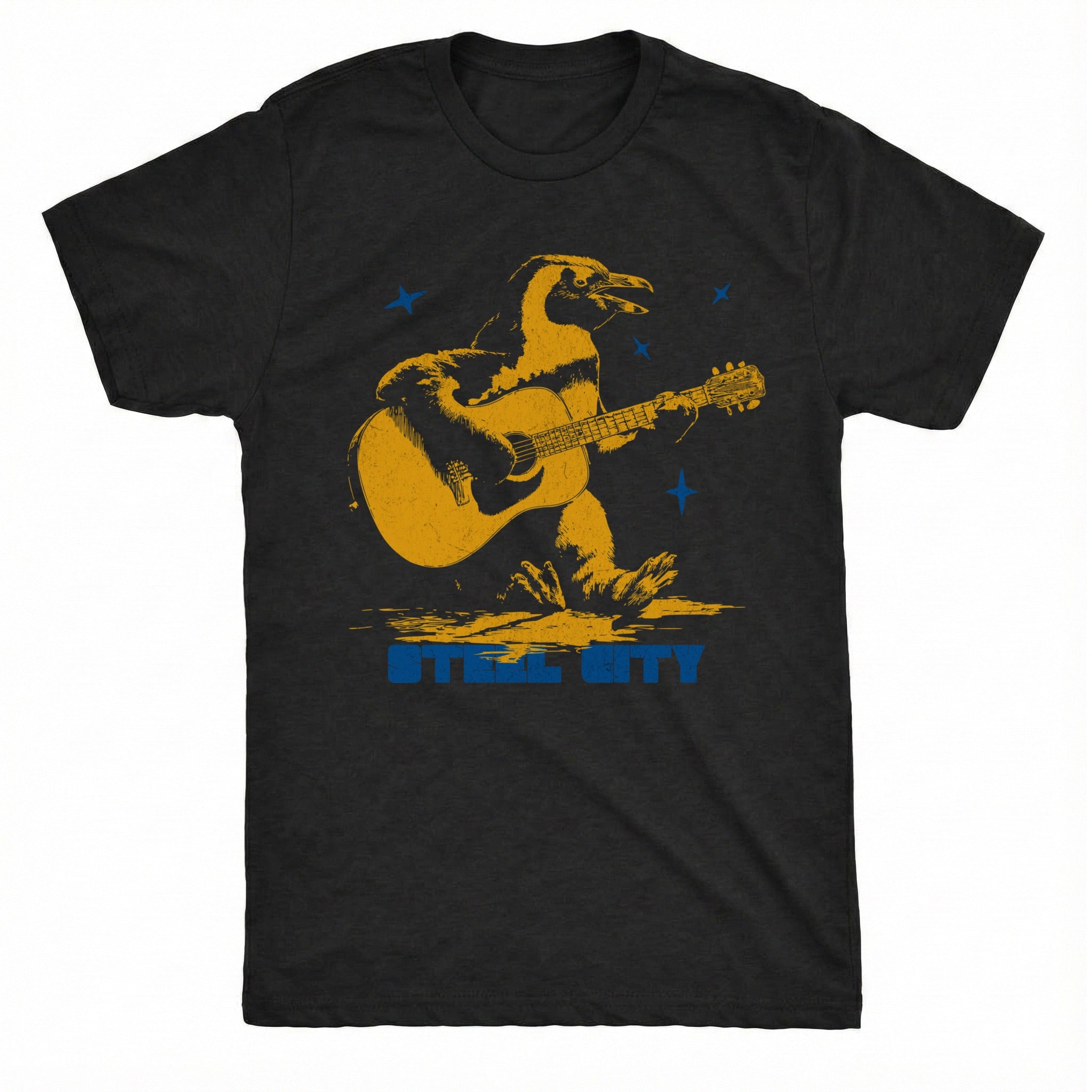 Penguin Tee Black Mockup