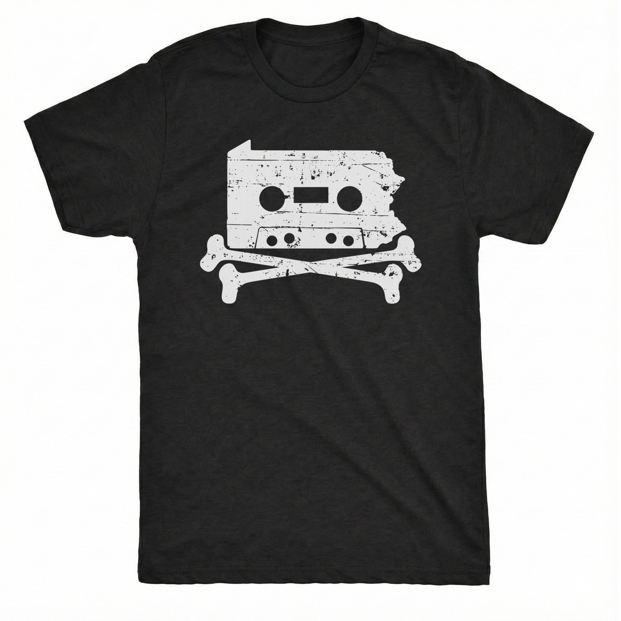 Penn. Cassette Tee Black Mockup