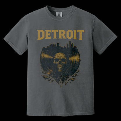 Detroit Vinyl T-Shirt | Comfort Colors® 1717 Pepper