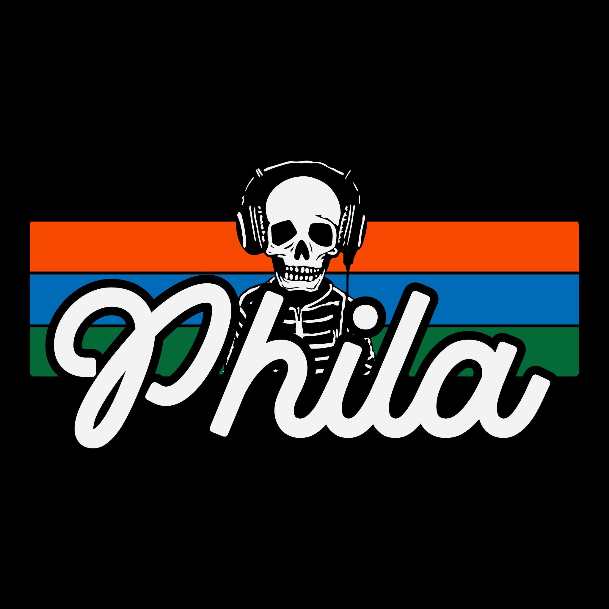 Phila Tee Black Design
