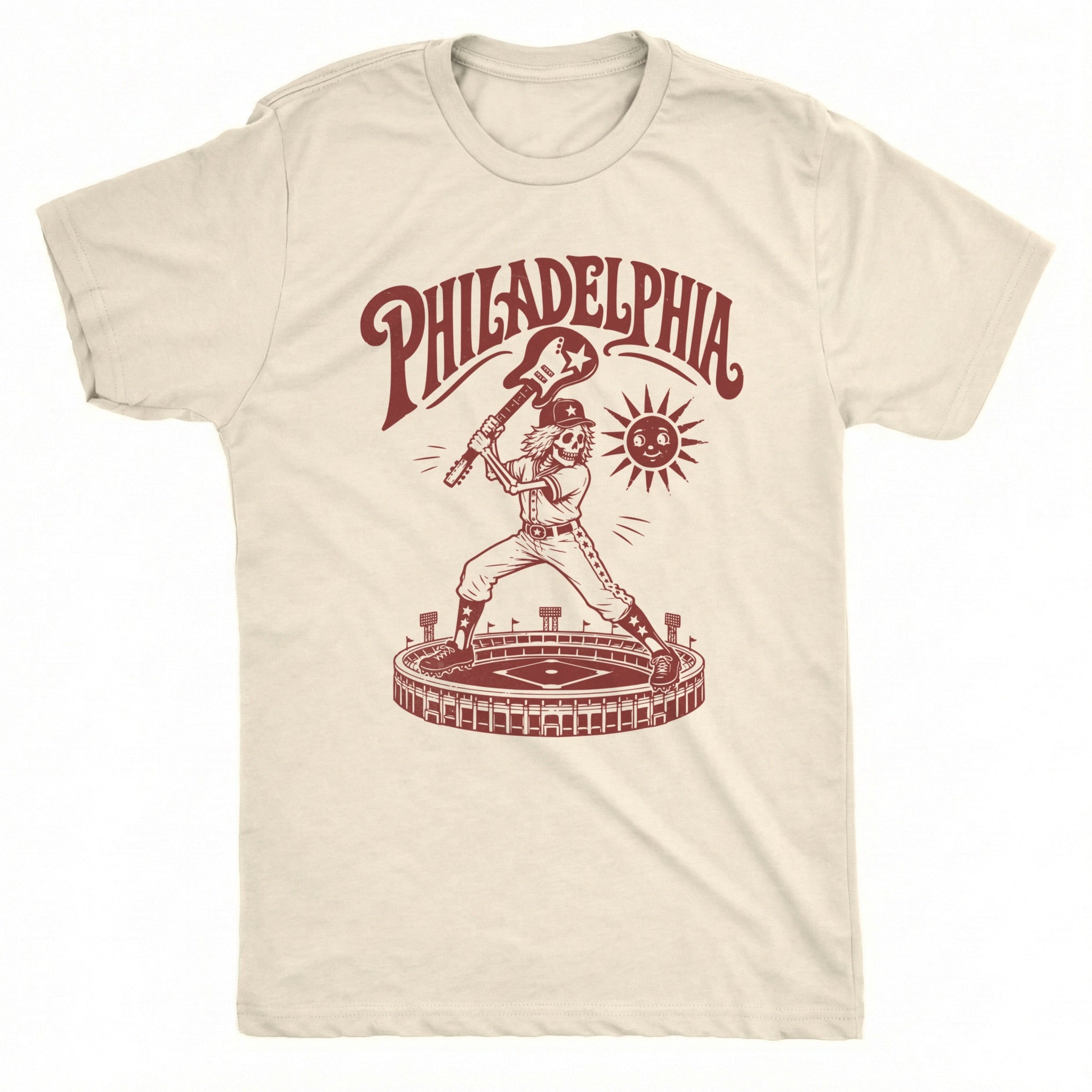 Philly Baseball Tee Natural Mockup